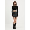 GUESS GJ LS CROP TOP BLACK W5BZ09KBBU1-JBLK