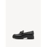 TAMARIS LEATHER LOAFER BLACK 1-24740-47-001