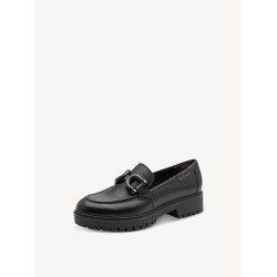 TAMARIS LEATHER LOAFER BLACK 1-24740-47-001