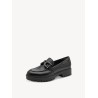 TAMARIS LEATHER LOAFER BLACK 1-24740-47-001