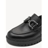 TAMARIS LEATHER LOAFER BLACK 1-24740-47-001