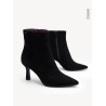 TAMARIS SUEDE ANKLE BOOT BLACK 1-25358-45-001