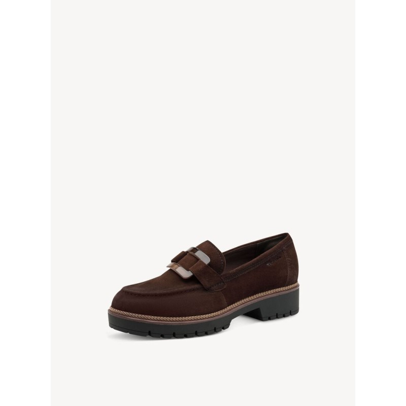 TAMARIS SUEDE LOAFER MOCCA 1-24722-43-304