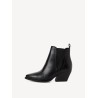 TAMARIS LEATHER CHELSEA ANKLE BOOT BLACK 1-25303-47-003