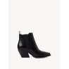 TAMARIS LEATHER CHELSEA ANKLE BOOT BLACK 1-25303-47-003
