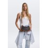 NOLAH MONA BROWN SHOULDER CROSSBODY BAG