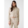 GUESS 4G ALLOVER JAQUARD HIGH NECK BEIGE V6YQ01K4781-FNMZ
